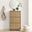 Penrose 3 Door Oak Effect Wood Shoe Storage Cabinet