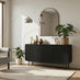 Penrose Black Wood 3 Door Large Sideboard