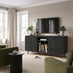 Penrose Black Wood Effect 2 Door Large TV Unit