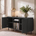 Penrose Black Wood Effect 2 Door Large TV Unit