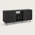 Penrose Black Wood Effect 2 Door Large TV Unit