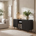 Penrose Black Wood Effect 2 Door Large TV Unit