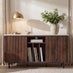 Penrose Walnut & Marble Effect 2 Door Large TV Unit