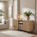 Penrose Oak Effect Wood  2 Door Large TV Unit