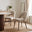 2x Peri Beige Boucle Dining Chairs