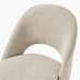 Penrose Walnut & Marble Effect Round Dining Table & 4 Beige Peri Chairs