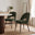 2x Peri Green Boucle Dining Chairs