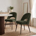 2x Peri Green Boucle Dining Chairs
