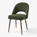 2x Peri Green Boucle Dining Chairs