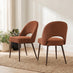 Lynton Small Walnut Effect Dining Table & 4 Orange Peri Chairs