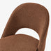 2x Peri Orange Boucle Dining Chairs