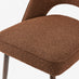 2x Peri Orange Boucle Dining Chairs