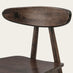 2x Polly Black Oak Effect Wood Dining Chairs