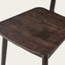 2x Polly Black Oak Effect Wood Dining Chairs