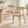 2x Polly Oak Effect Wood Dining Chairs