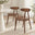 2x Polly Walnut Effect Wood Dining Chairs