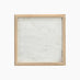 Pyrenees Square White Oak Wood & Marble Bedside Table