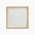 Pyrenees Square White Oak Wood & Marble Bedside Table