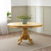 Padstow Oak Effect Wooden Extending Dining Table & 6 Millford Chairs