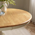 Padstow Cream Wooden Extending Dining Table & 6 Belgravia Chairs
