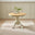 Padstow Round Oak and Cream Solid Wood Extending 4-6 Seater Dining Table