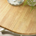 Padstow Round Oak and Cream Solid Wood Extending 4-6 Seater Dining Table