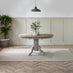 Padstow Grey Wooden Extending Dining Table & 4 Millford Chairs