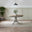Padstow Round Whitewashed and Light Grey Solid Wood Extending 4-6 Seater Dining Table