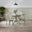 Padstow Grey Wooden Extending Dining Table & 4 Millford Chairs
