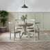 Padstow Grey Wooden Extending Dining Table & 4 Millford Chairs