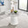 Palma Round White Marble Effect 4-6 Seater Dining Table