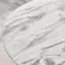 Palma White Marble Effect Round Dining Table & 4 Light Grey Nora Black Leg Chairs