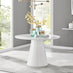 Palma Round White High Gloss 4-6 Seater Dining Table