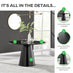 Palma Round Black Semi Gloss 4-6 Seater Dining Table