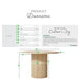 Penrose Oak Round Dining Table & 4 Grey Beaumont Chairs