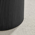 Penrose Black Round Wood Coffee Table and Side Table Set