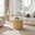 Penrose Oak Effect Round Wood Coffee Table and Side Table Set