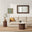 Penrose Round Walnut & Cream Marble Effect Coffee Table