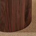 Penrose Round Walnut & Cream Marble Effect Coffee Table