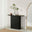 Penrose Rounded Black Wood Console Table