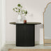 Penrose Rounded Black Wood Console Table