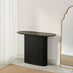 Penrose Rounded Black Wood Console Table