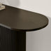 Penrose Rounded Black Wood Console Table