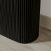 Penrose Rounded Black Wood Console Table