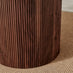 Penrose Walnut and Marble Effect Round Dining Table & 4 Walnut Caia Dining Chairs