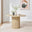 Penrose Round Oak Effect Wood Slatted 4-6 Seater Dining Table