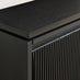 Penrose 3 Door Black Wood Shoe Storage Cabinet