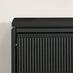 Penrose 3 Door Black Wood Shoe Storage Cabinet