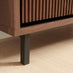 Penrose 3 Door Walnut & Cream Marble Effect Shoe Storage Cabinet