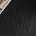 Penrose Round Black Wood Pedestal Side Table